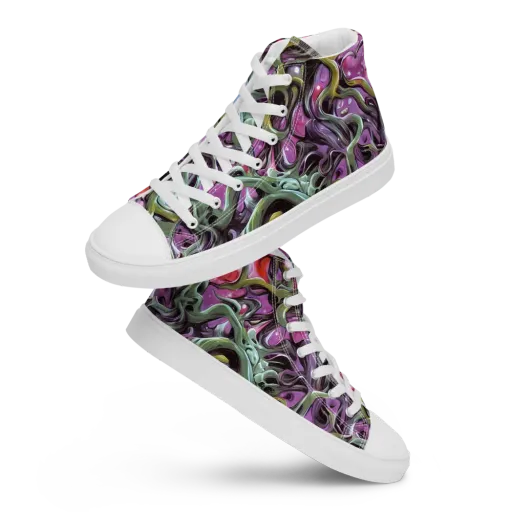 Venom Velvet on a Men's High Top Canvas Shoes