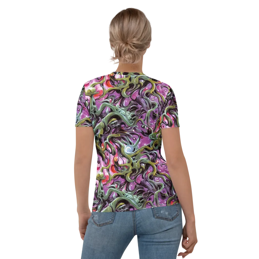 Venom Velvet on Women's Crew Neck T-Shirt — Back
