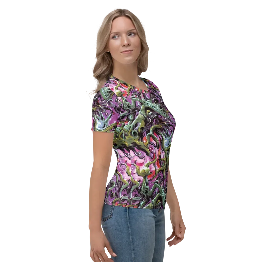Venom Velvet on Women's Crew Neck T-Shirt — Right