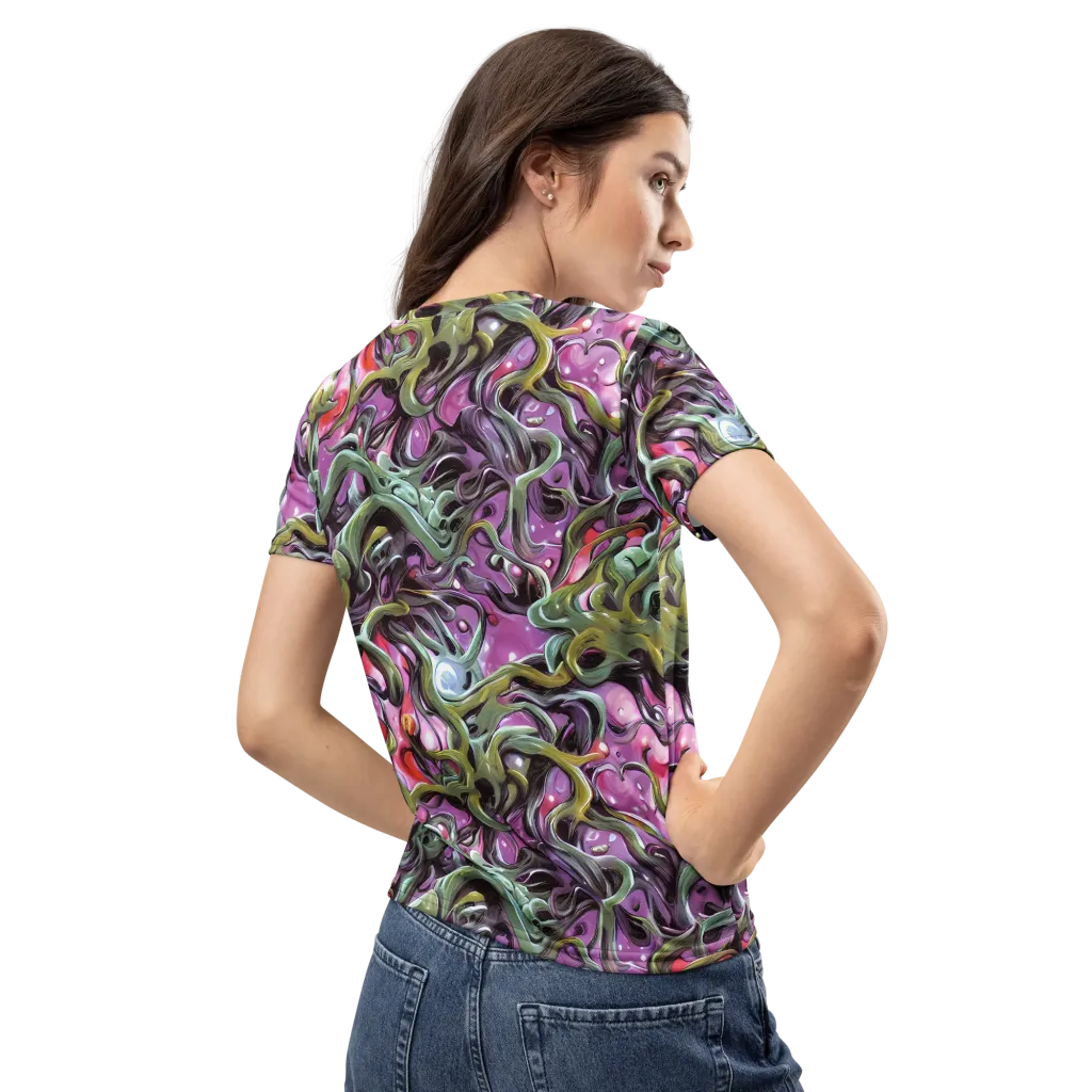 Venom Velvet on Women's Crew Neck T-Shirt — Back