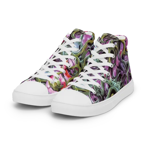 Venom Velvet on a Women's High Top Canvas Shoes