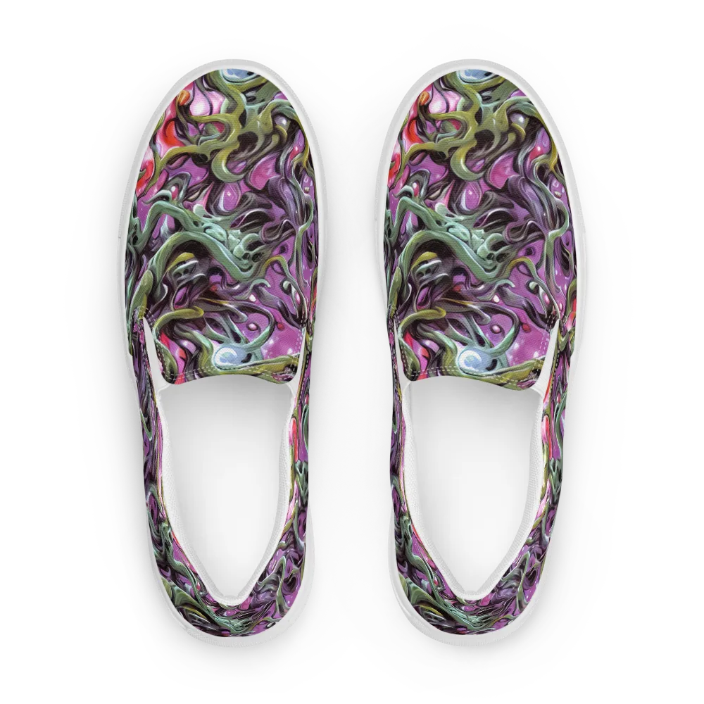 Venom Velvet on Men's Slip-On Canvas Shoes — Front