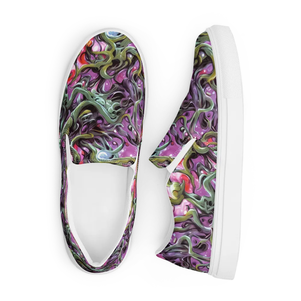 Venom Velvet on Men's Slip-On Canvas Shoes — Front