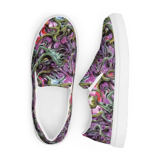 Venom Velvet on a Men's Slip-On Canvas Shoes