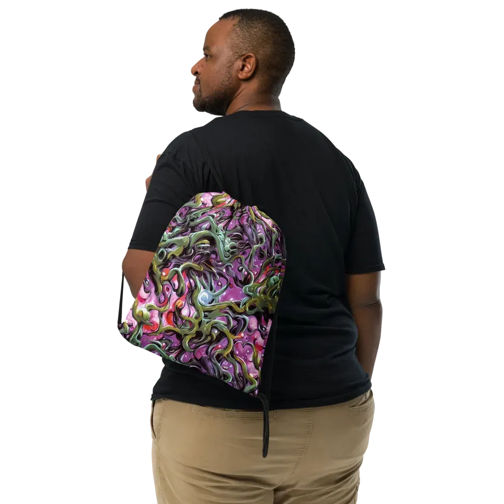Venom Velvet on Drawstring Bag — Front