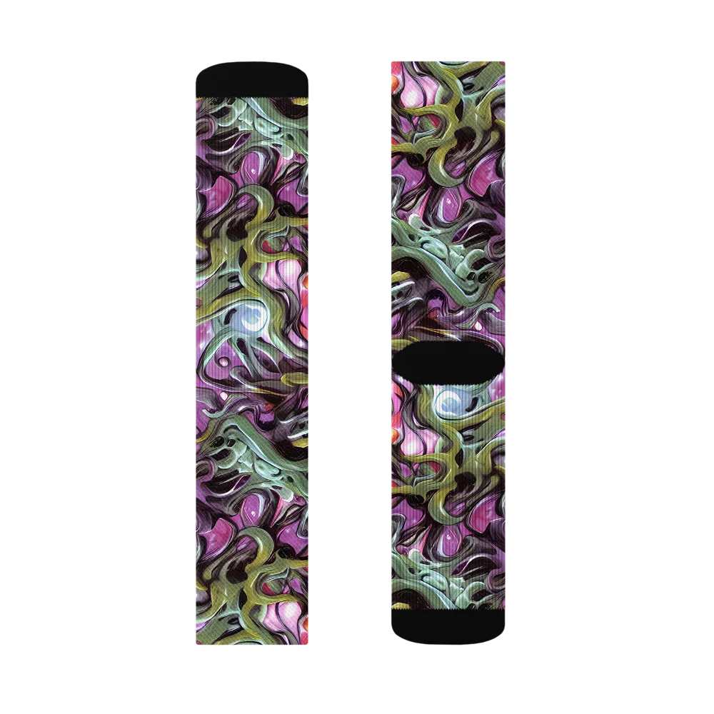 Venom Velvet on Socks — Left Sock