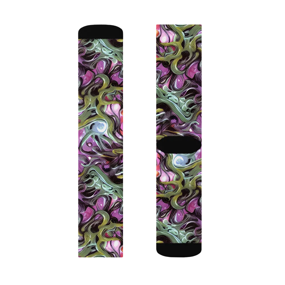 Venom Velvet on Socks — Right Sock