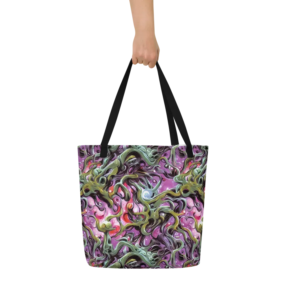 Venom Velvet on Large Tote Bag W/ Pocket — Front