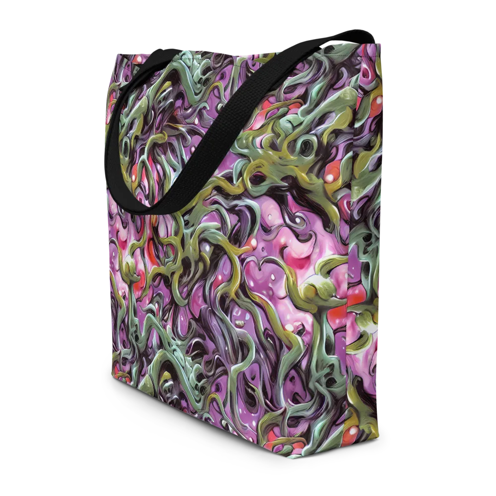 Venom Velvet on Large Tote Bag W/ Pocket — Front