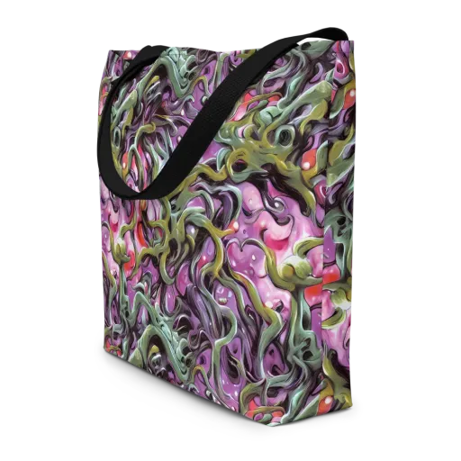 Venom Velvet on a Large Tote Bag W/ Pocket