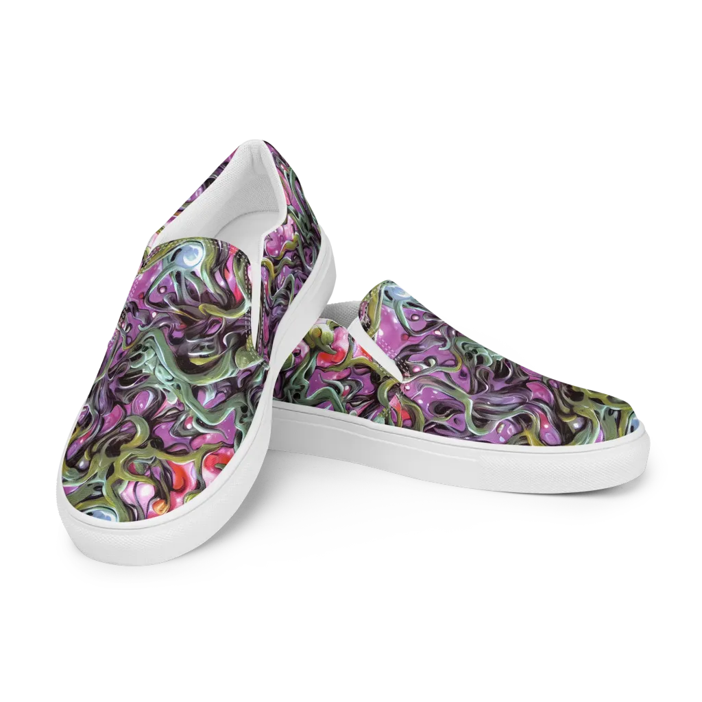 Venom Velvet on Women's Slip-On Canvas Shoes — Left Front