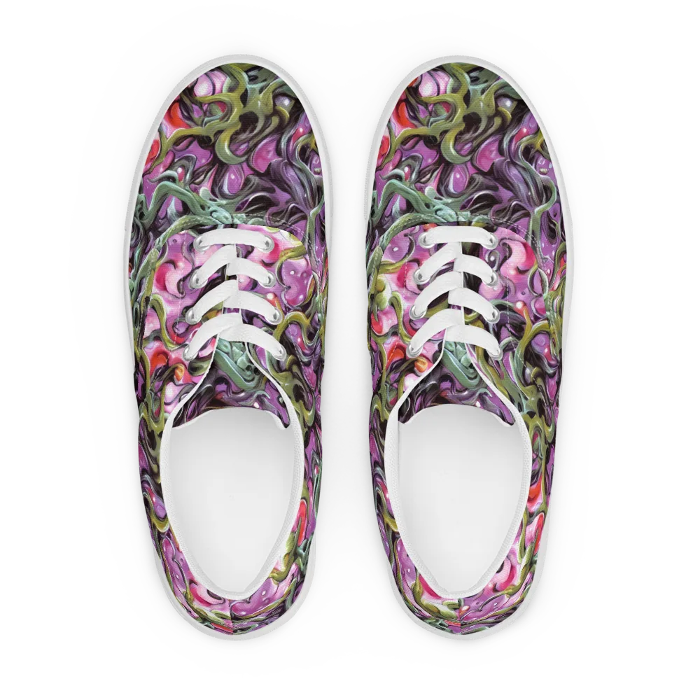 Venom Velvet on Men's Lace-Up Canvas Shoes — Front
