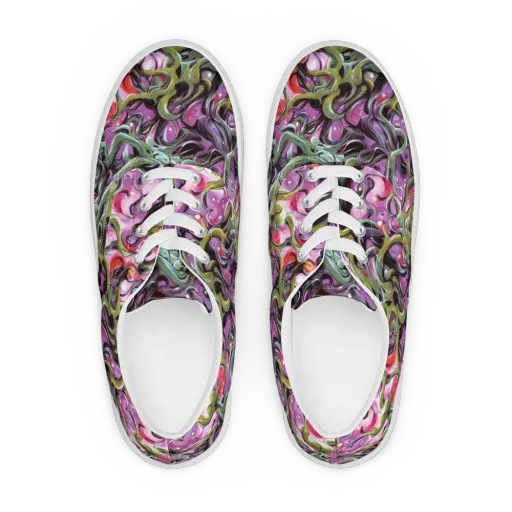 Venom Velvet on a Men's Lace-Up Canvas Shoes