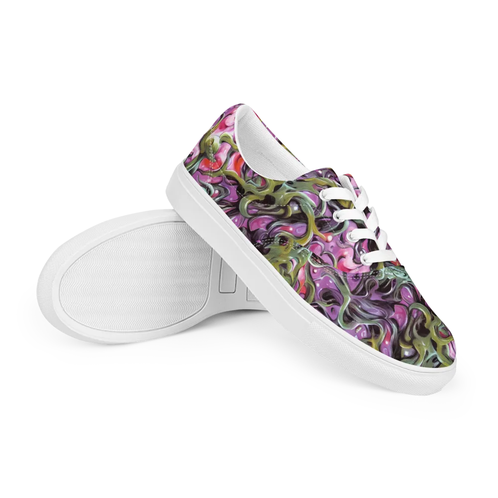 Venom Velvet on Men's Lace-Up Canvas Shoes — Right Front