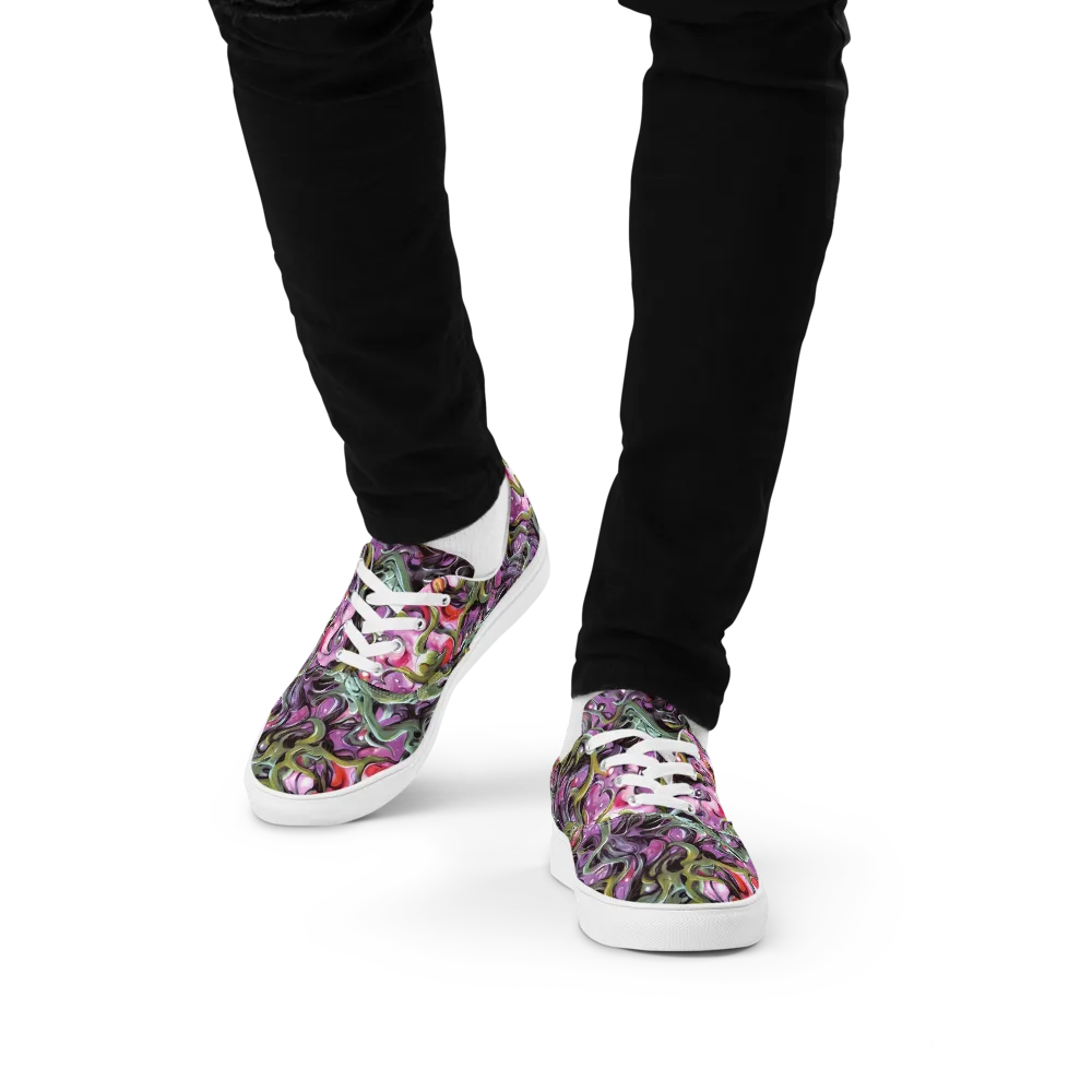 Venom Velvet on Men's Lace-Up Canvas Shoes — Front