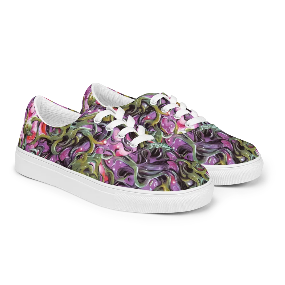Venom Velvet on Men's Lace-Up Canvas Shoes — Right Front