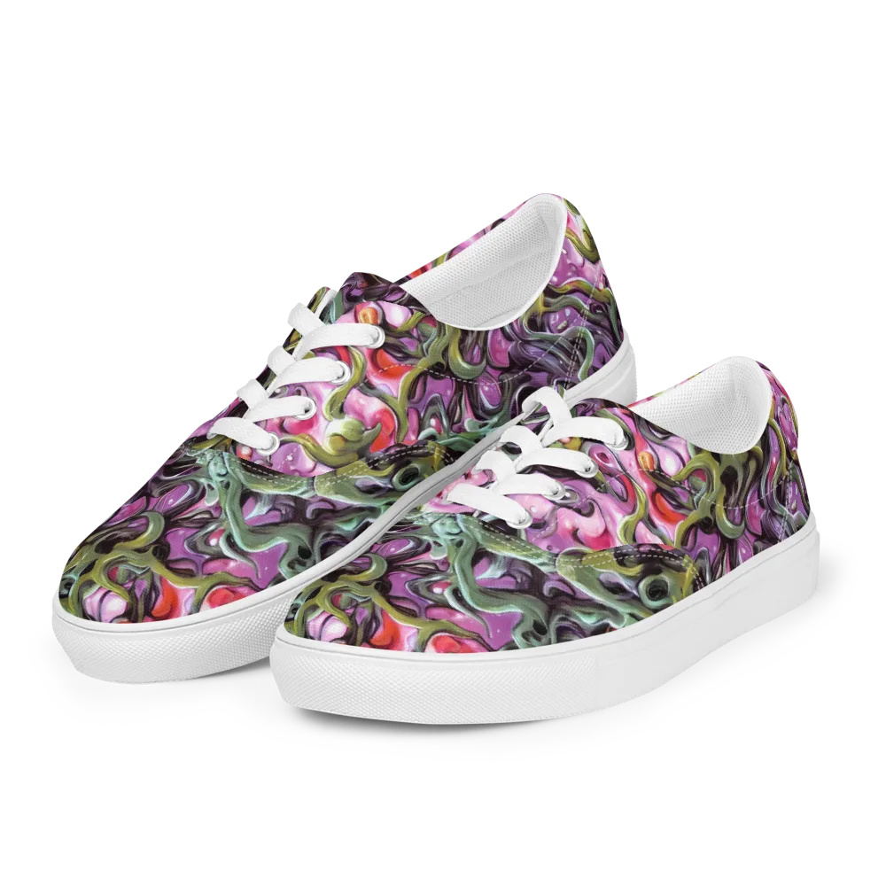 Venom Velvet on Men's Lace-Up Canvas Shoes — Left Front