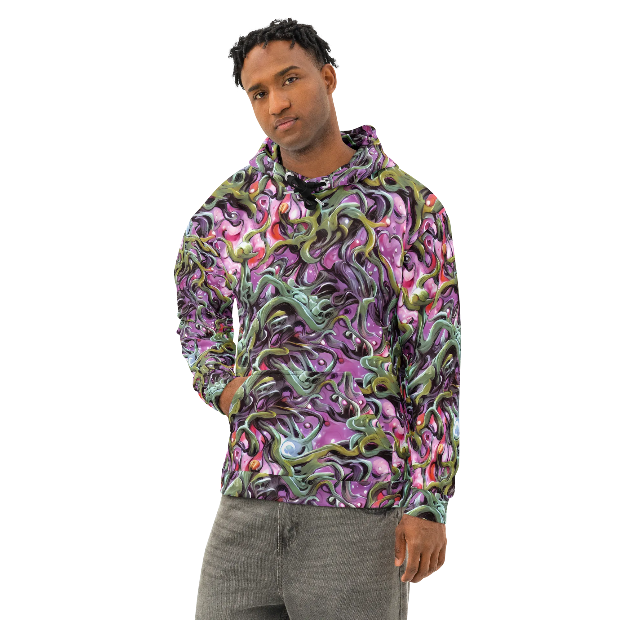 Venom Velvet on Cotton Hoodie — Left Front