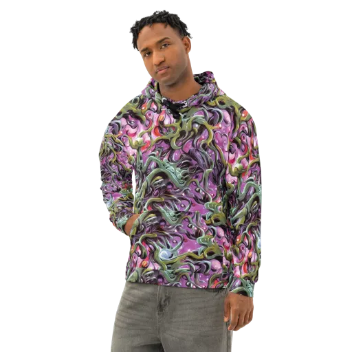 Venom Velvet on a Cotton Hoodie