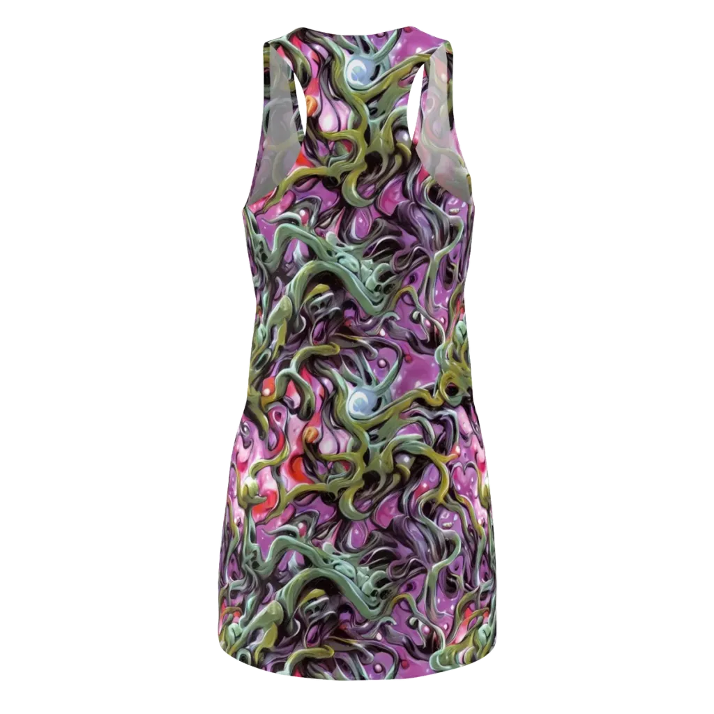 Venom Velvet on Racerback Dress — Back