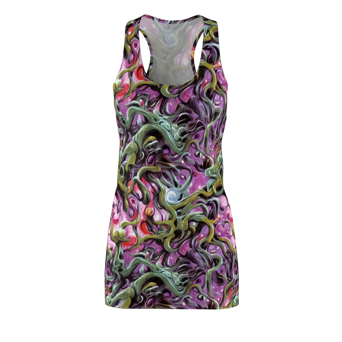Venom Velvet on Racerback Dress — Front