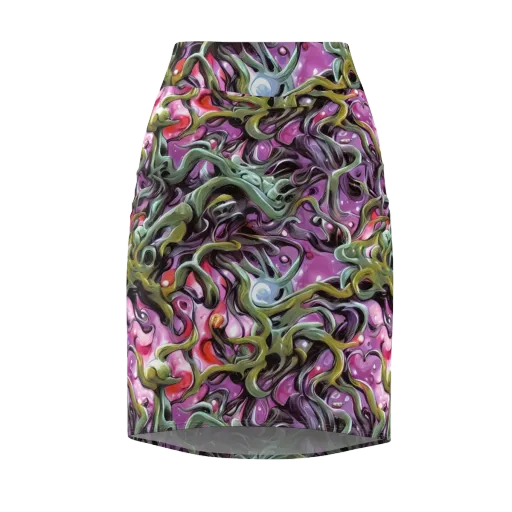 Venom Velvet on a Pencil Skirt