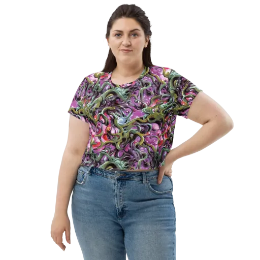 Venom Velvet on a Crop Tee