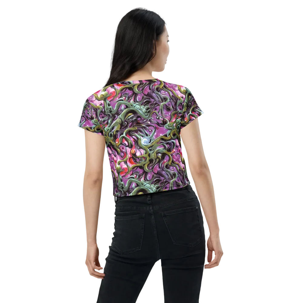 Venom Velvet on Crop Tee — Back