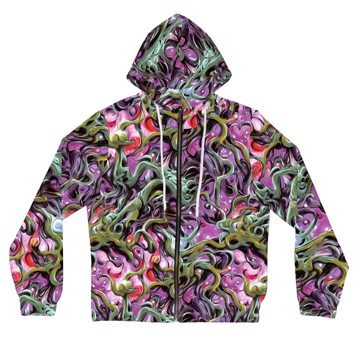 Venom Velvet on Women's Full-Zip Hoodie — Front