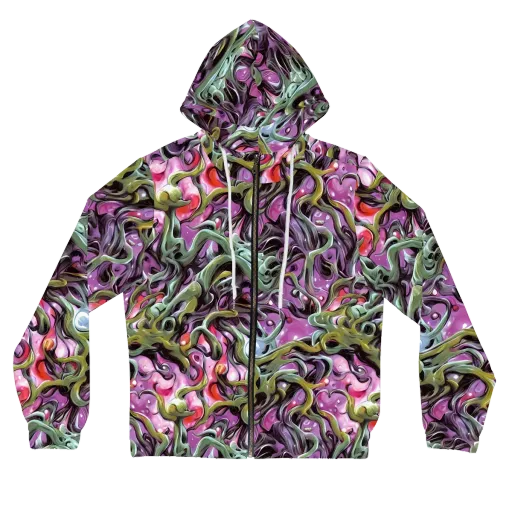 Venom Velvet on a Women's Full-Zip Hoodie