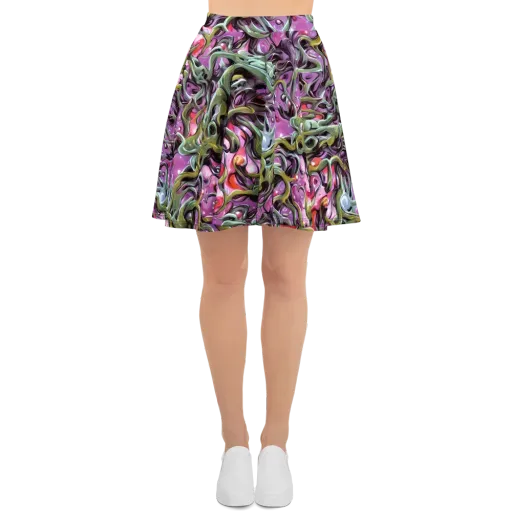Venom Velvet on a Skater Skirt