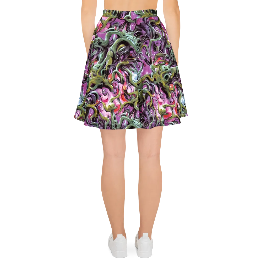 Venom Velvet on Skater Skirt — Back