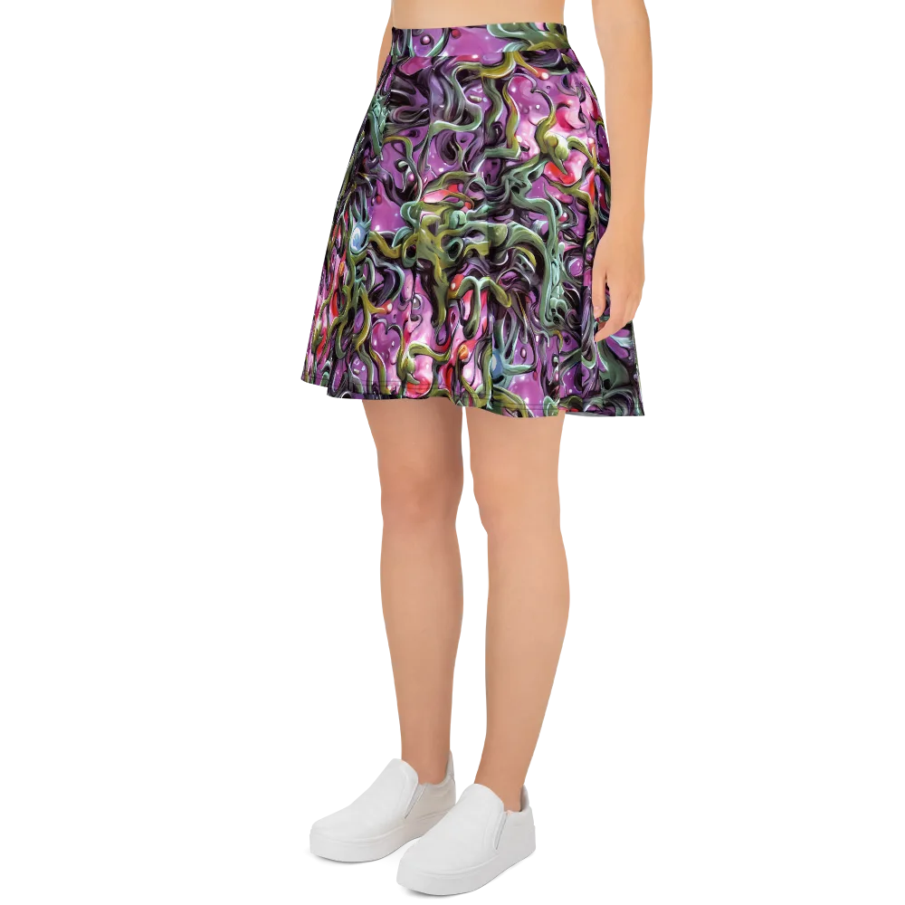 Venom Velvet on Skater Skirt — Left