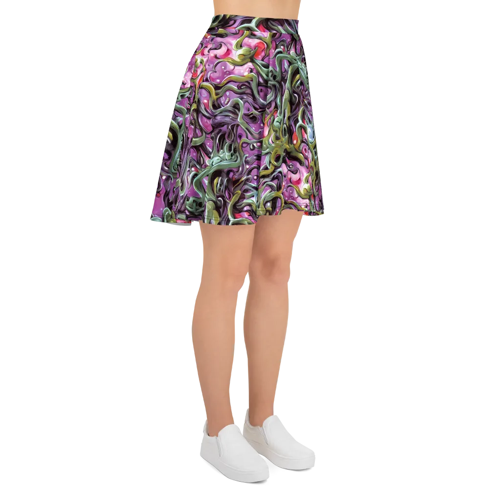 Venom Velvet on Skater Skirt — Right