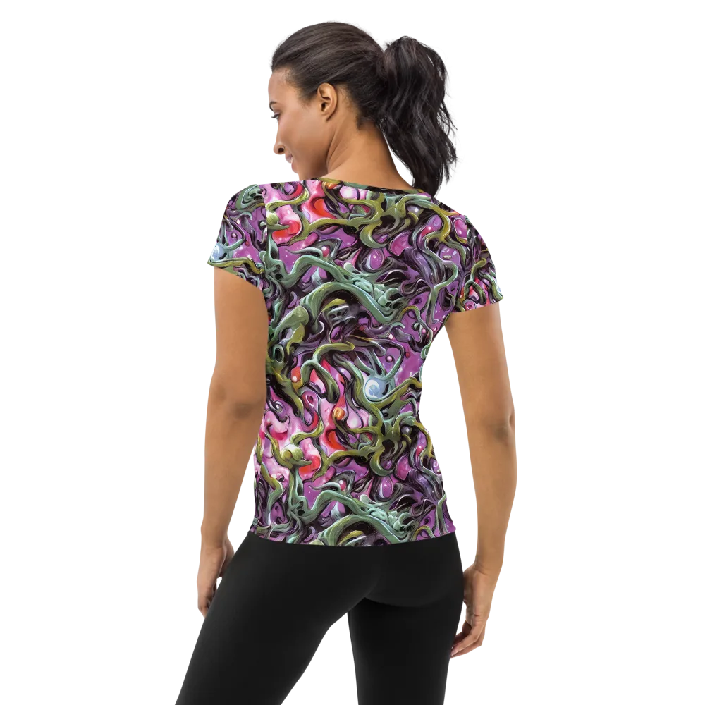 Venom Velvet on Women's Athletic T-Shirt — Back