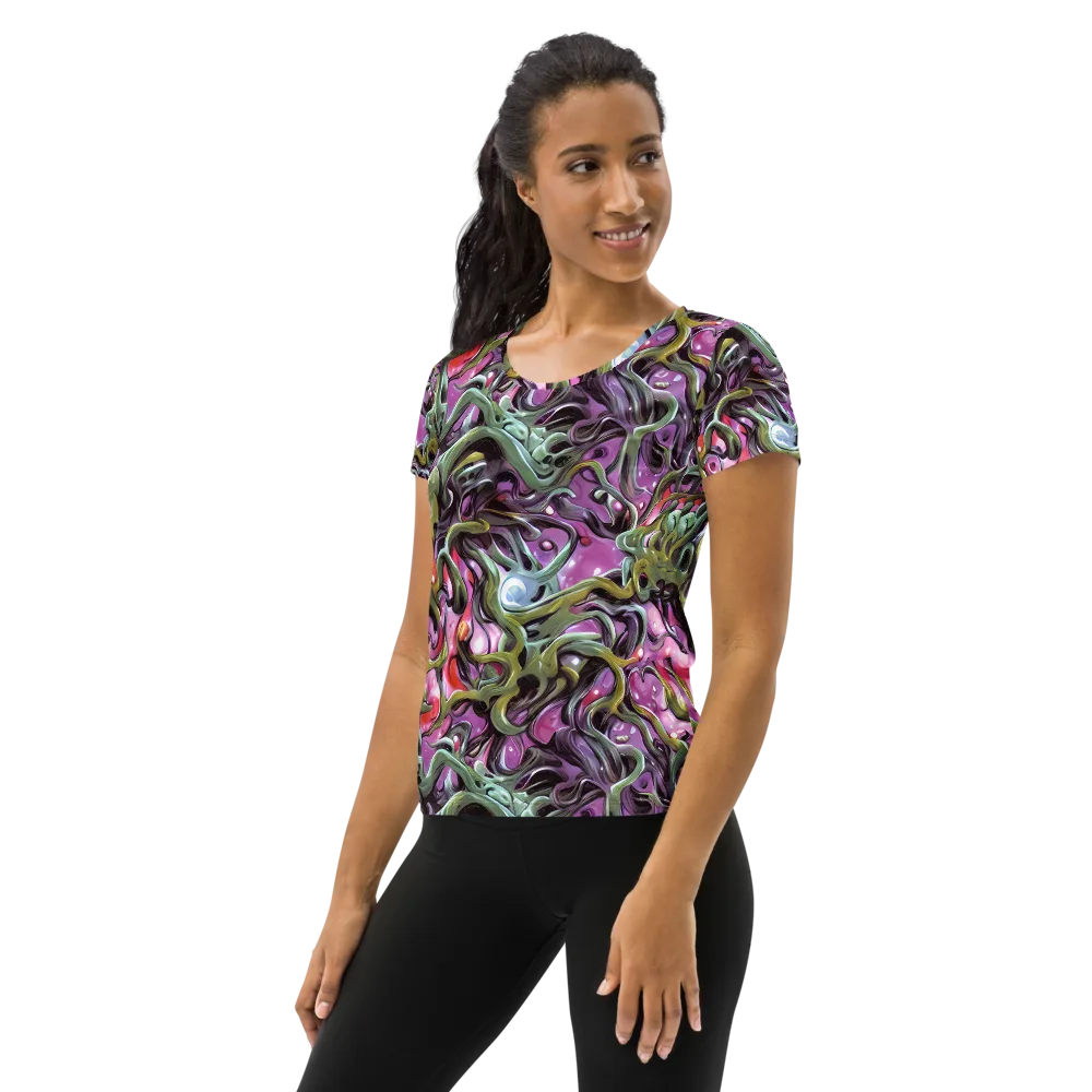 Venom Velvet on Women's Athletic T-Shirt — Left