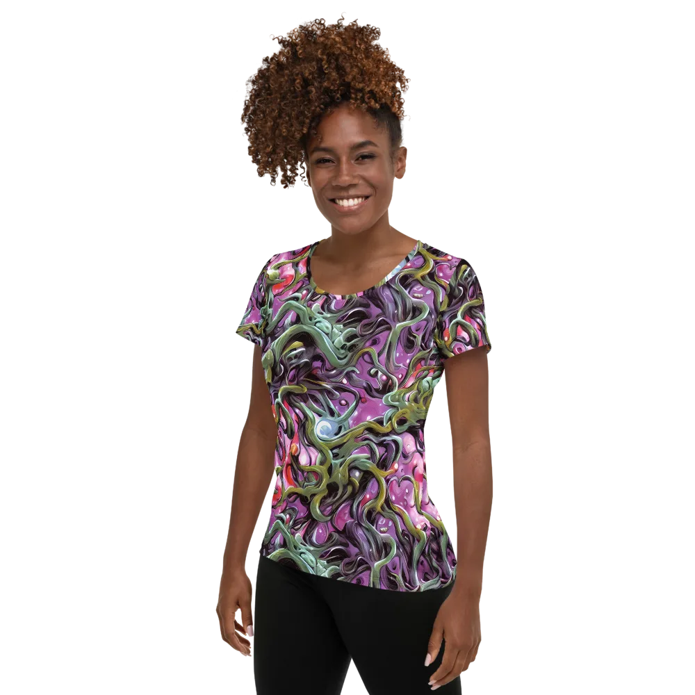 Venom Velvet on Women's Athletic T-Shirt — Left