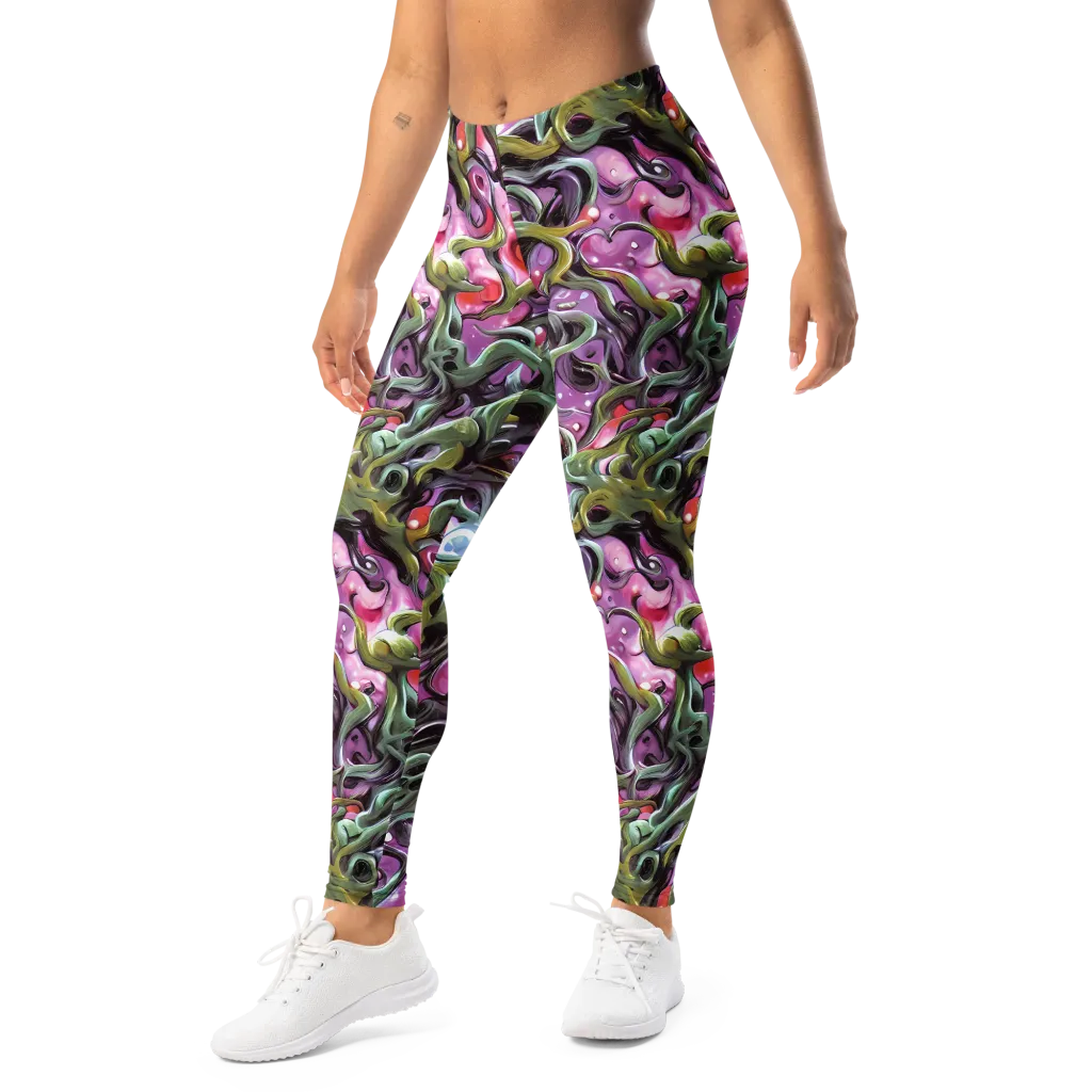 Venom Velvet on Leggings — Left Front