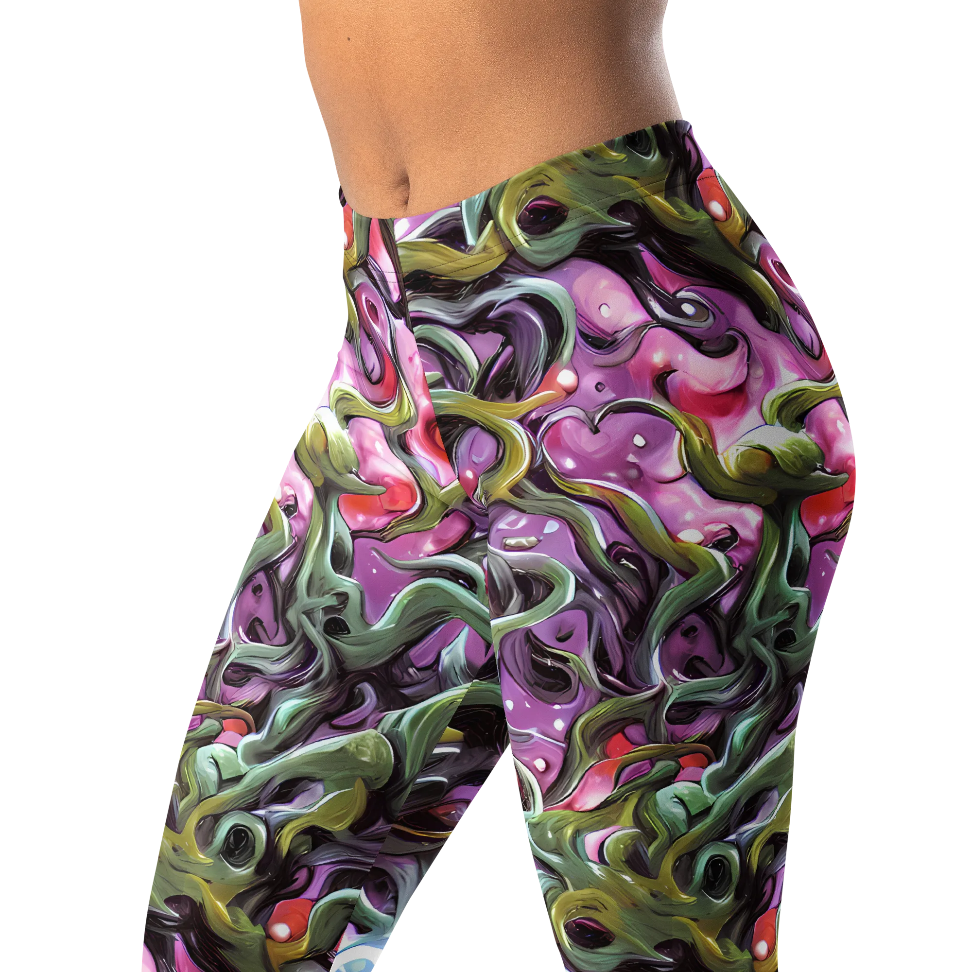 Venom Velvet on Leggings — Left Front