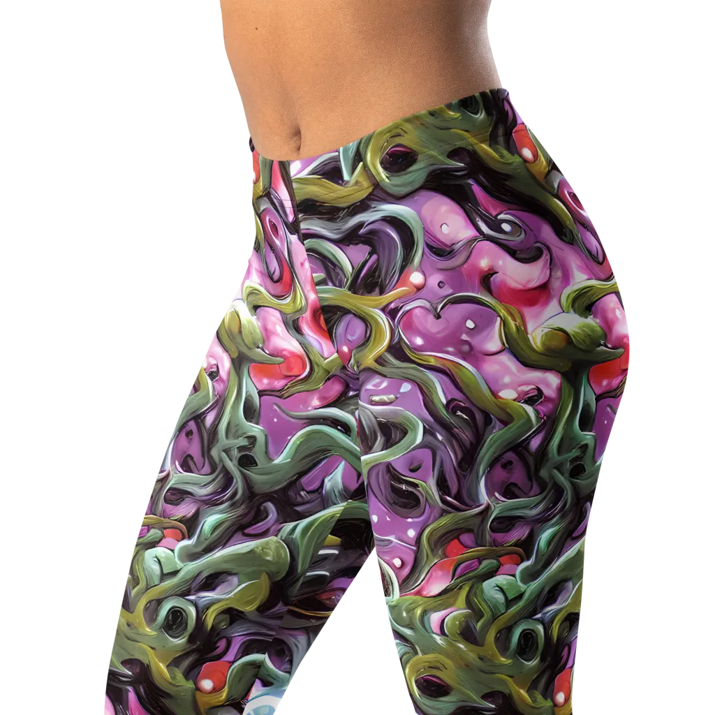 Venom Velvet on Leggings — Left Front