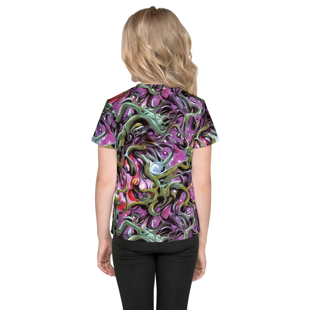Venom Velvet on Kids Crew Neck T-Shirt — Back