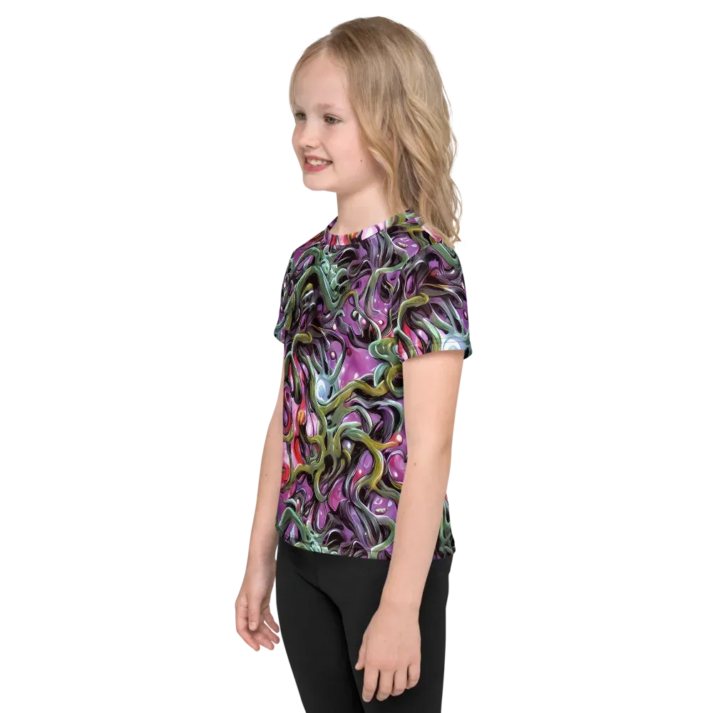 Venom Velvet on Kids Crew Neck T-Shirt — Left