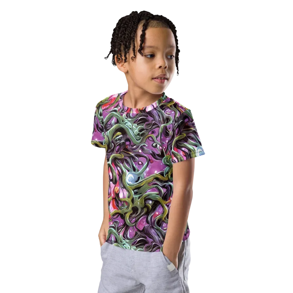 Venom Velvet on Kids Crew Neck T-Shirt — Left Front