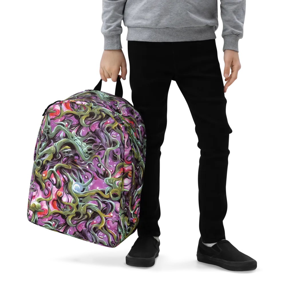 Venom Velvet on Minimalist Backpack — Zoomed-in
