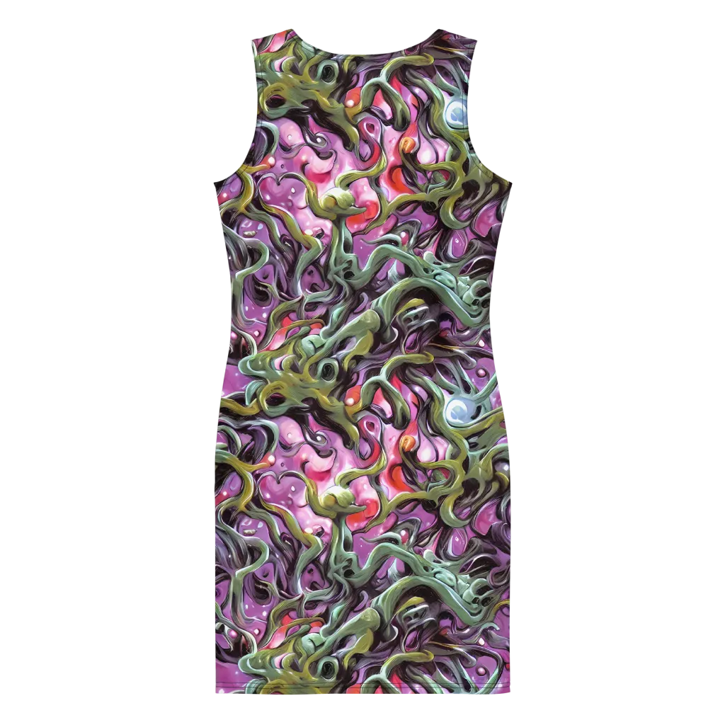Venom Velvet on Bodycon Dress — Back