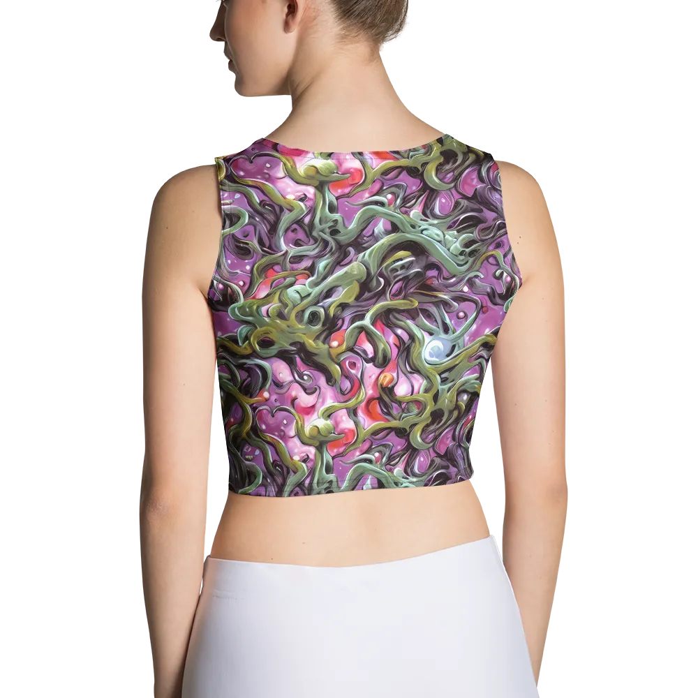 Venom Velvet on Crop Top — Back