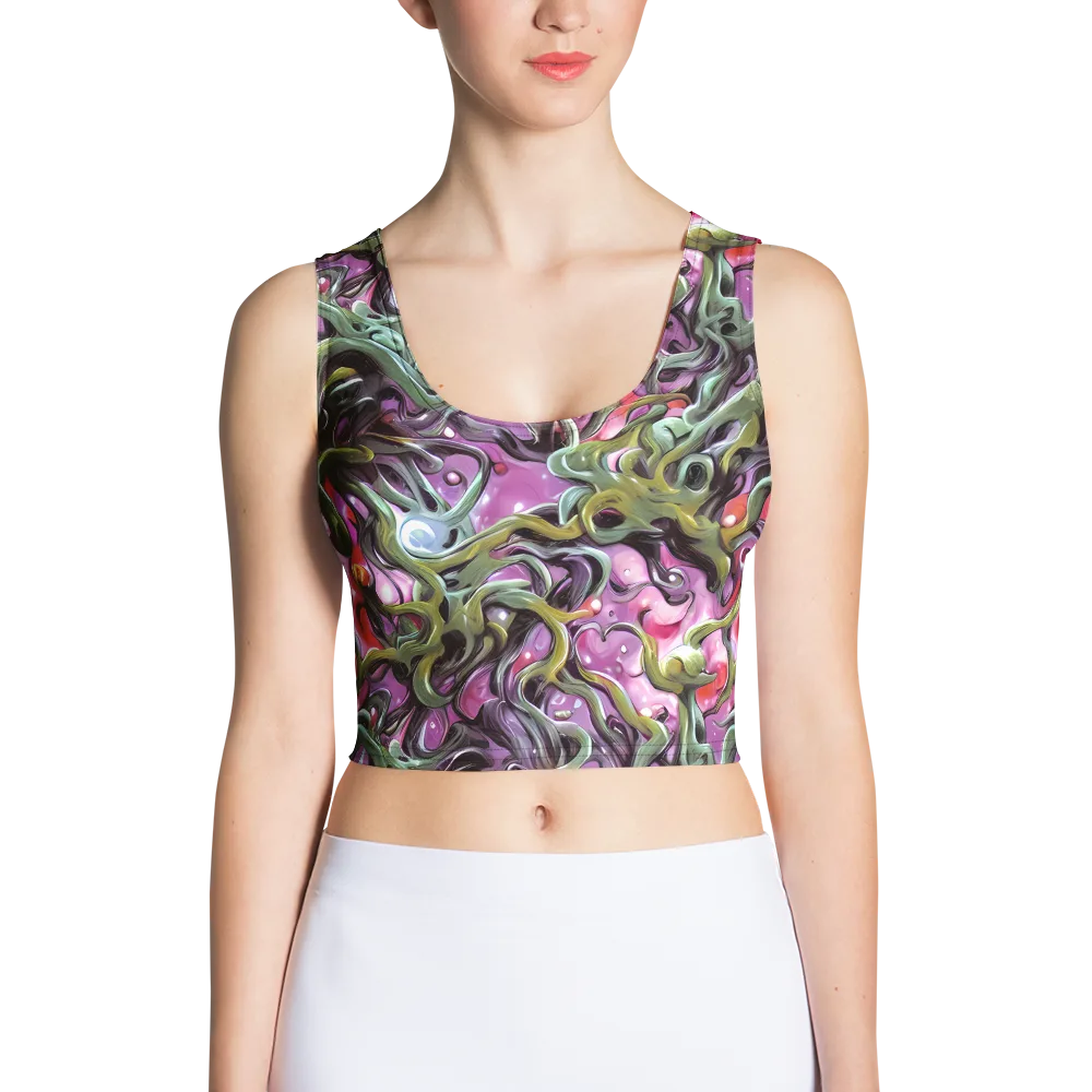 Venom Velvet on Crop Top — Front