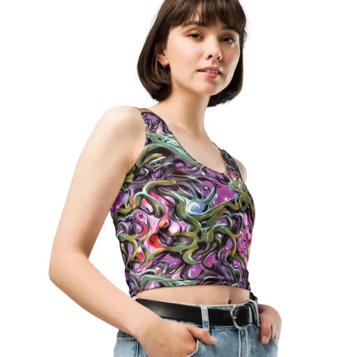 Venom Velvet on a Crop Top