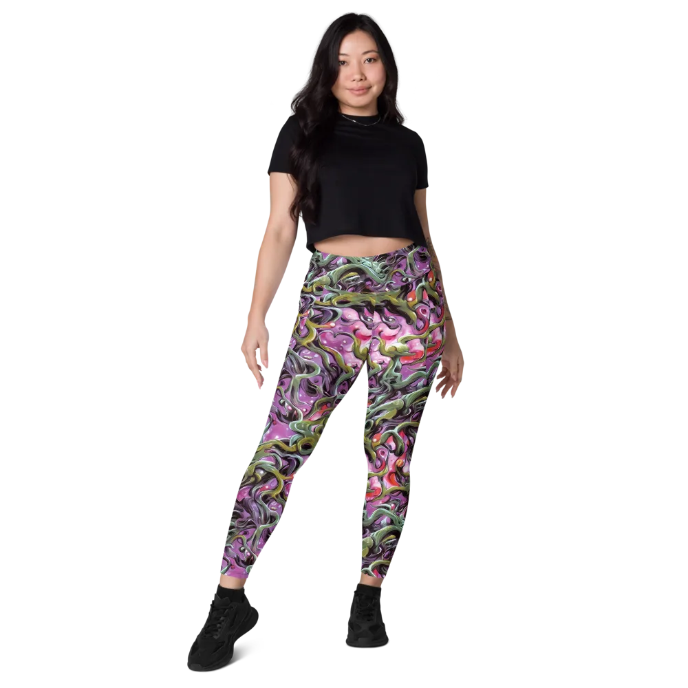 Venom Velvet on Leggings with Pockets — Front
