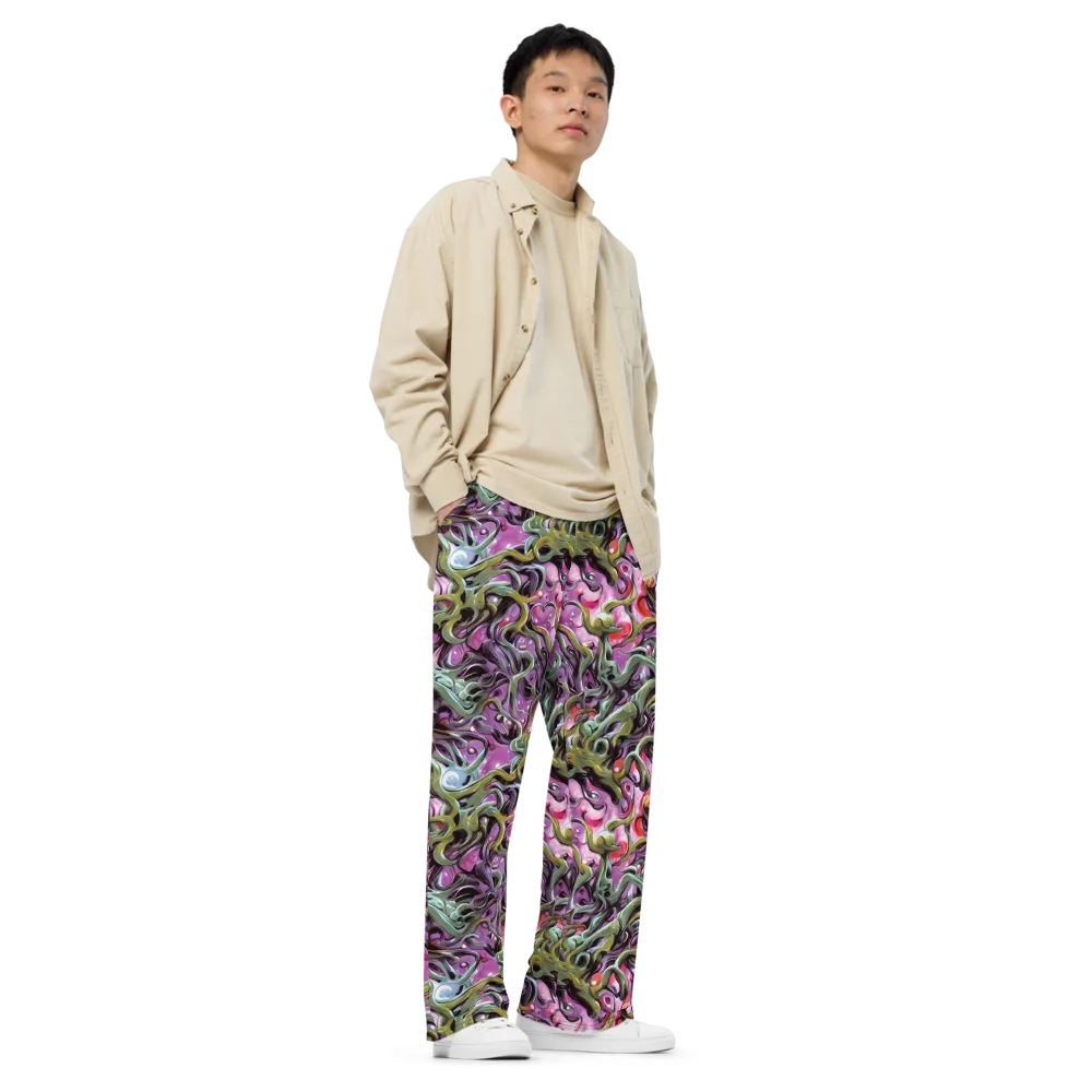 Venom Velvet on Wide-Leg Pants — Right Front